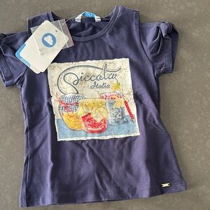 Mayoral Piccola Italia Graphic Tee - Navy